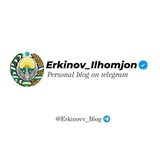 Telegram profile photo for Erkinov’s blog 🌐