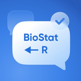 Telegram profile photo for BioStat <- R | Чат по статистике и R
