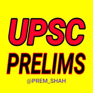 Telegram profile photo for UPSC PRELIMS