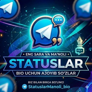 Telegram profile photo for Statuslar 🍃