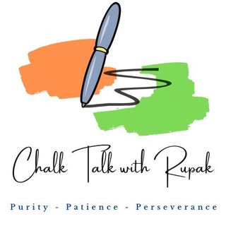 Telegram profile photo for Chalk Talk with Rupak 📚
