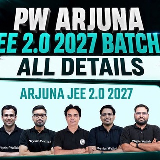 Telegram profile photo for Arjuna JEE 2.0 2027 PW Lectures