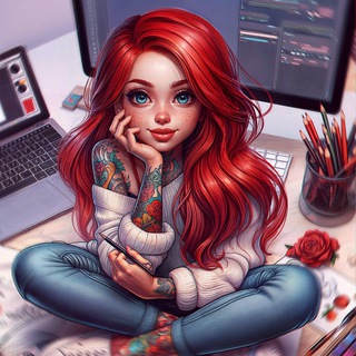 Telegram profile photo for AI Art Hub: Материалы для художников и портреты