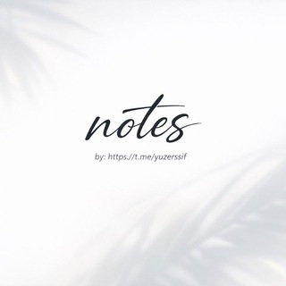 Telegram profile photo for notes