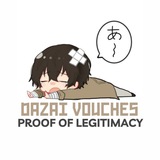 Telegram profile photo for dazai's vouches