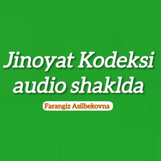Telegram profile photo for Jinoyat kodeksi audio shaklda