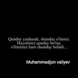 Telegram profile photo for MUHAMMADJON OFFICIAL