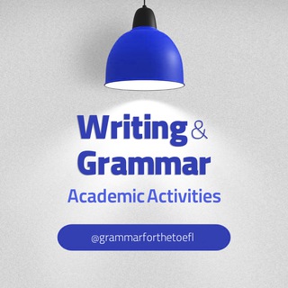 Telegram profile photo for Writing & Grammar - Academic Activities