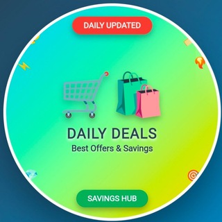 Telegram profile photo for Daily Deals Offers - Savings Hub πποΈ