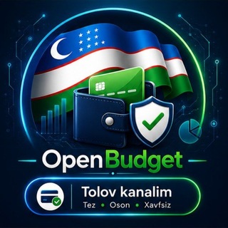 Telegram profile photo for Open Budjet Tolovlar (Rasmiy)