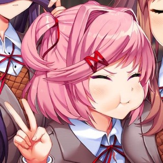 Telegram profile photo for Natsuki confessions! 😺🧁