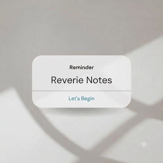 Telegram profile photo for Reverie Notes