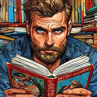 Telegram profile photo for Wicomix. Субъект, читающий комиксы