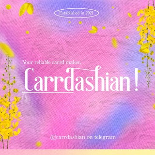 Telegram profile photo for with love, carrdashian. ♡