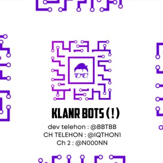 Telegram profile photo for تنبيهات / بوتات كلاينر / KLANR BOTS