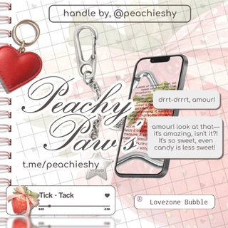 Telegram profile photo for 𝅄 🍓 ۫ 𓈒 𝒫eachypaws open ☏ ˖ ೀ