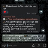 Telegram profile photo for 🦗. Yang penting saya ga pantengin acc orang, sampai segala ch di komenin. Apalagi nge ss story, trus nge teror grupnya. Sorry n