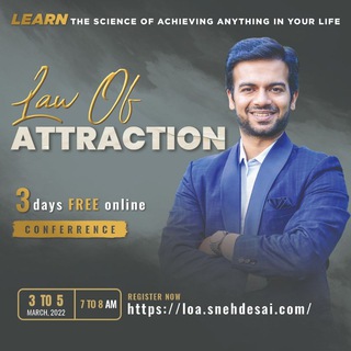 Telegram profile photo for Law Of Attraction (3rd to 5th March)