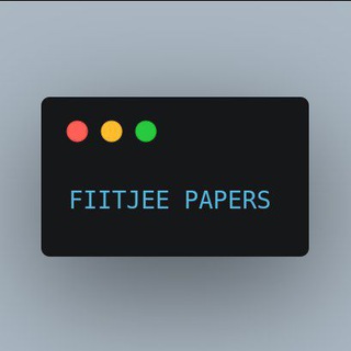 Telegram profile photo for FIITJEE AITS JEE TEST SERIES PAPERS