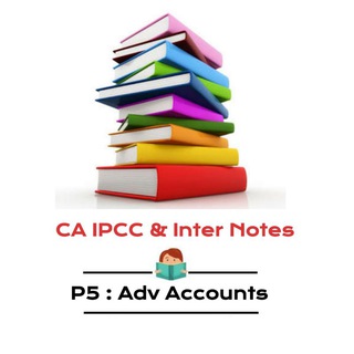 Telegram profile photo for P1 Advanced Accounting : CA Inter Notes