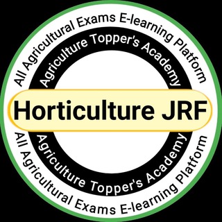Telegram profile photo for Horticulture JRF SRF NET ( Agri Toppers Academy )