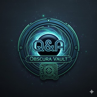 Telegram group profile photo for Q&A | Obscura Vault