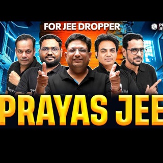 Telegram profile photo for PRAYAS JEE 1.0 BATCH DROPPER 2027