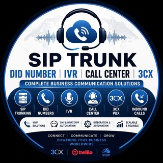 Telegram profile photo for SIP Trunk | DID Number | IVR | Call Center | 3CX