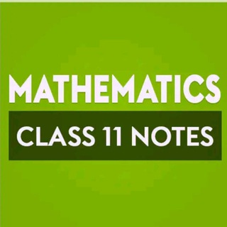 Telegram profile photo for class 11th maths notes pdf