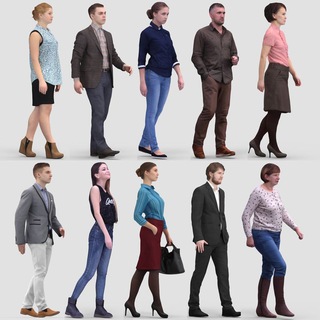 Telegram profile photo for 3d model odamlar(people)