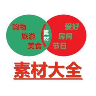 Telegram profile photo for 海外素材|人设|套图|美食|素材包装