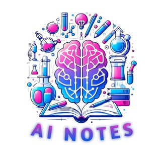 Telegram profile photo for AI NOTES 📖❤️✨