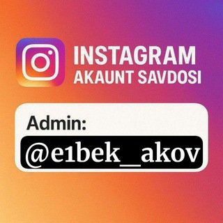 Telegram profile photo for Insta akaunt savdo