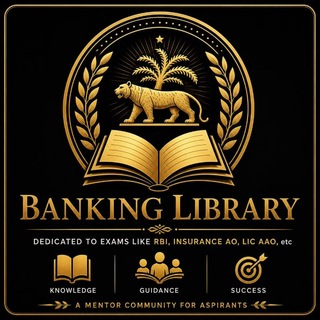 Telegram profile photo for Banking Library - RBI, Insurance AO, LIC, etc