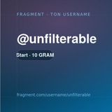 Telegram profile photo for unfilterable