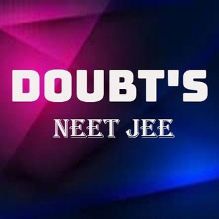 Telegram profile photo for NEET JEE CUET DOUBT 24 × 7 DISCUSSION ZONE™