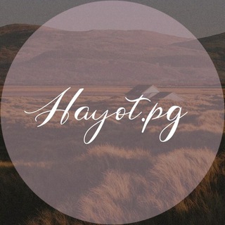 Telegram profile photo for 𝐇𝐚𝐲𝐨𝐭.𝐏𝐆 🍃