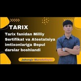 Telegram profile photo for Tarix Samarqand kanali natijalari