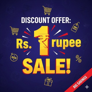 Telegram profile photo for 1 Rupees sale