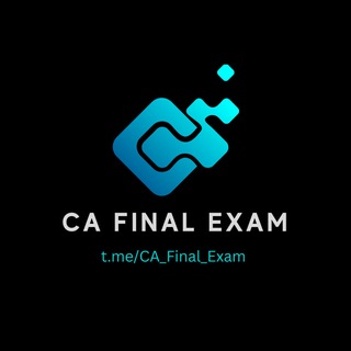 Telegram profile photo for CA Final Exam Notes 🎯