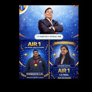 Telegram profile photo for CA PARVEEN JINDAL CA INTER STUDENTS