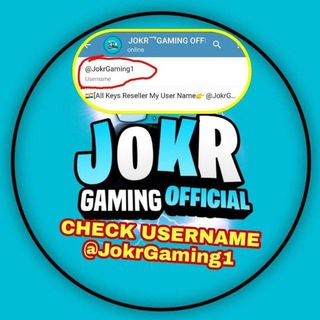 Telegram profile photo for ıllı Jokr Gaming ıllı