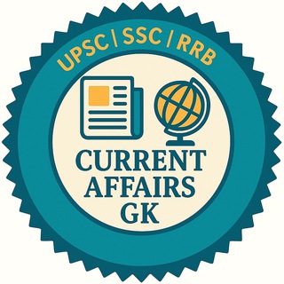 Telegram profile photo for UPSC | SSC | RRB - Current Affairs & GK