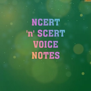 Telegram profile photo for NCERT & SCERT VOICE NOTES