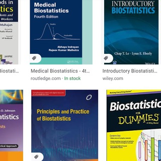 Telegram profile photo for Biostatistics books