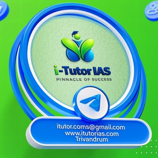 Telegram profile photo for i-Tutor IAS (Prelims|Mains)