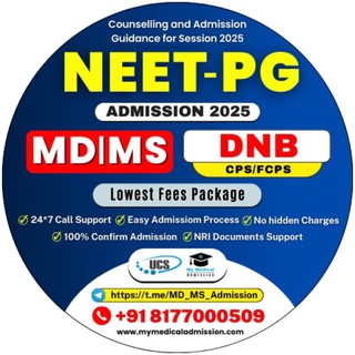 Telegram profile photo for NEET PG 2025 ( MD MS ADMISSION )
