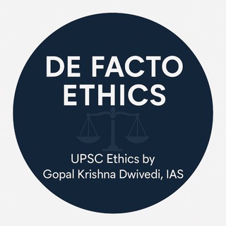 Telegram profile photo for DeFacto Ethics for UPSC ETHICS Preparations