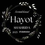 Telegram profile photo for 𝐇𝐀𝐘𝐎𝐓 𝐒𝐇𝐀𝐇𝐑𝐈𝐃𝐀