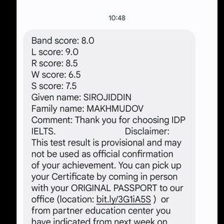 Telegram profile photo for SIROJIDDIN MAKHMUDOV'S STUDENTS' RESULTS